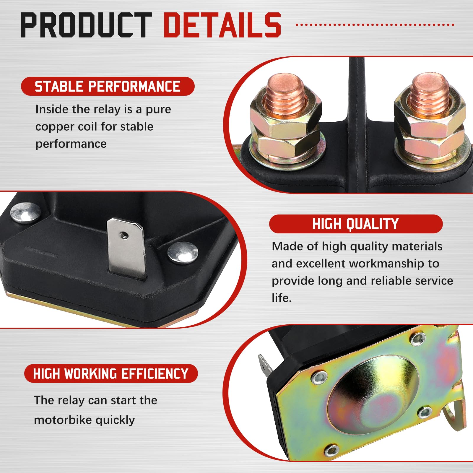 Relè Di Avviamento Per MTD - Compatibile Briggs Stratton 5409H, 5409K | Interruttore Magnetico Moto - Foto 10