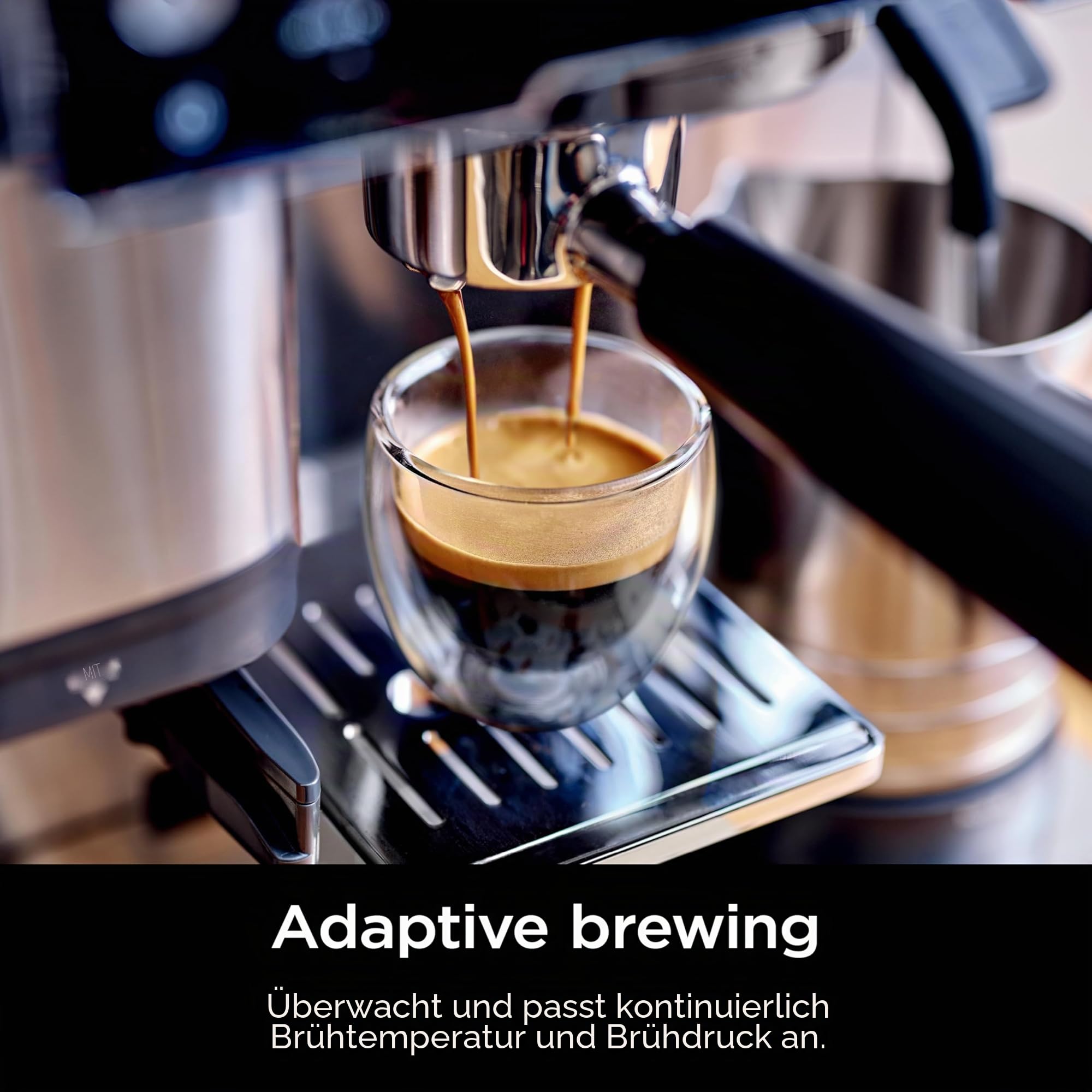 Ninja Luxe Café Essential Serie Espressomaschine Tropfkaffeemaschine integriertes Mahlwerk freihändiger Aufschäumer Cappuccino Latte