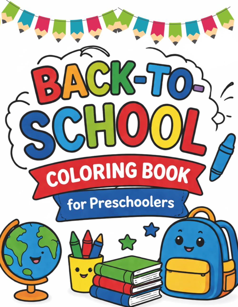 Back-to-School Coloring Book for Preschoolers