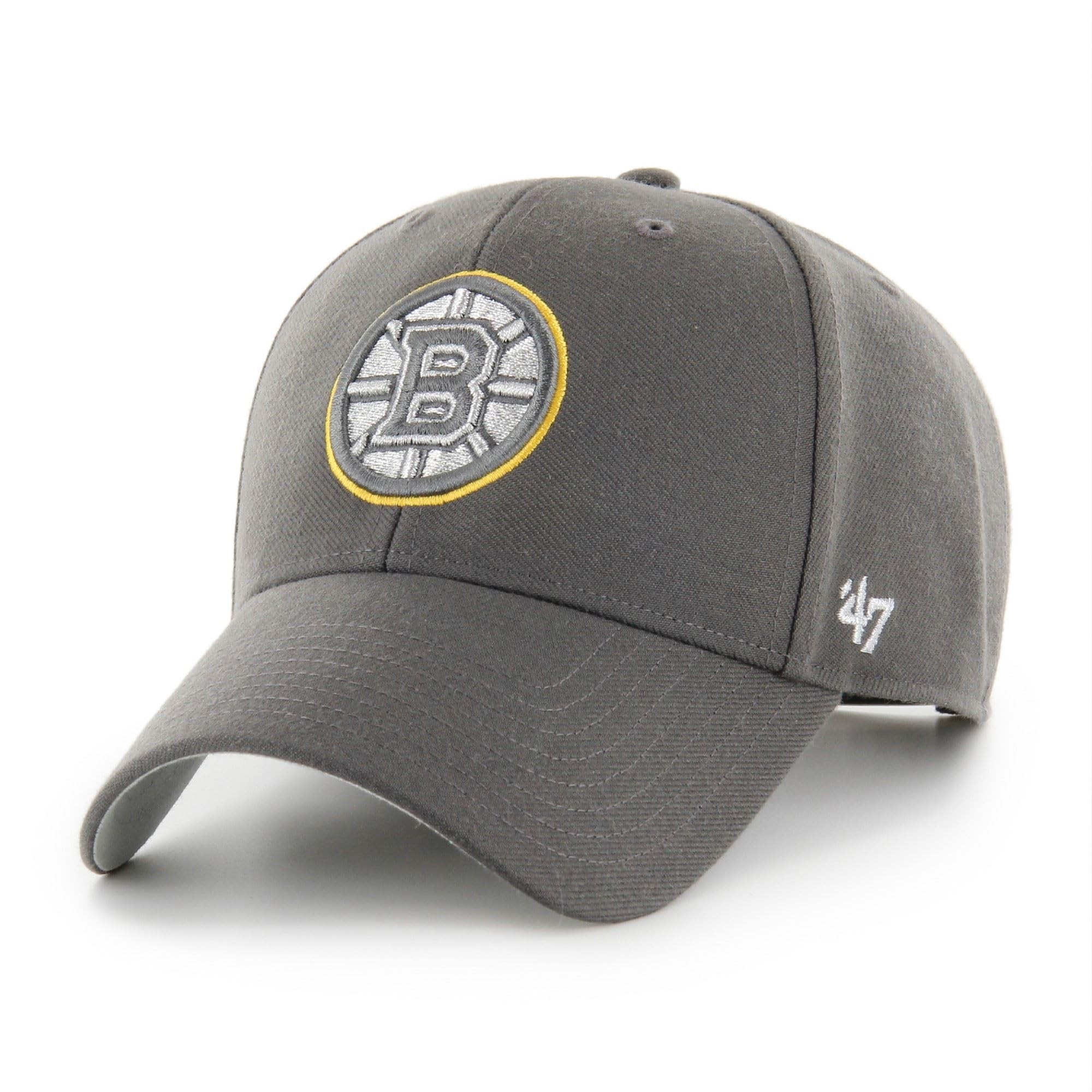 Unisex Boston Bruins #35170 47 Boston Bruins Nhl Metallic Most Value P. Grey Adjustable Snapback Cap