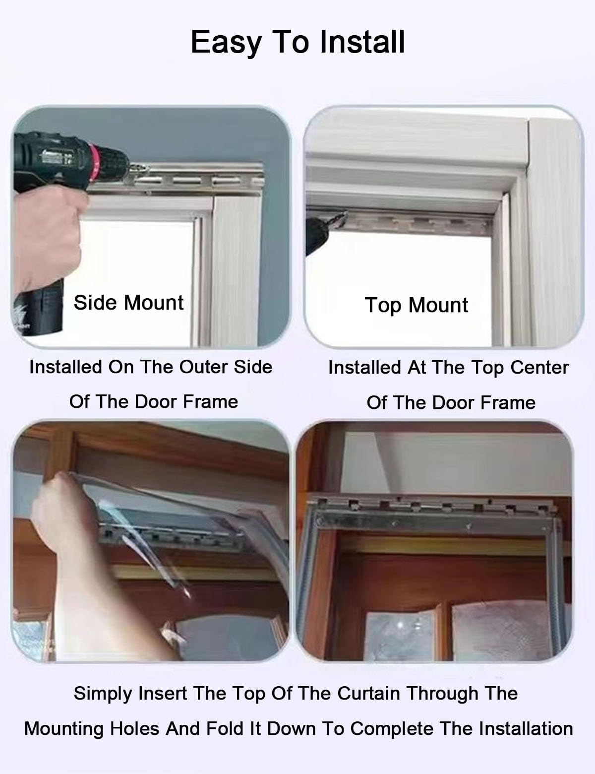 Tenda a Strisce in PVC Trasparente, Magnetico Tenda Porta Esterna Antifreddo Resistente alle Iintemperie Termica per Garage, Magazzino, Congelatore, Supermercato