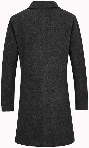 Lisskolo Men's Mens Wool Coat Wool Coat Men