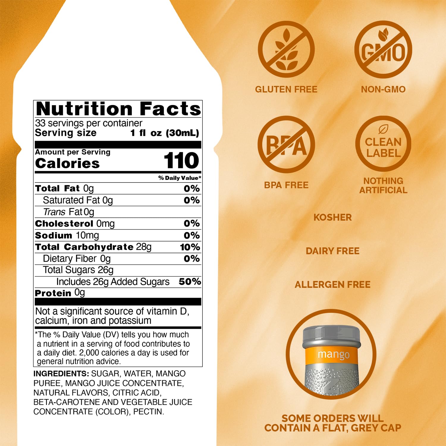 Monin Mango Fruit Puree 1 Liter