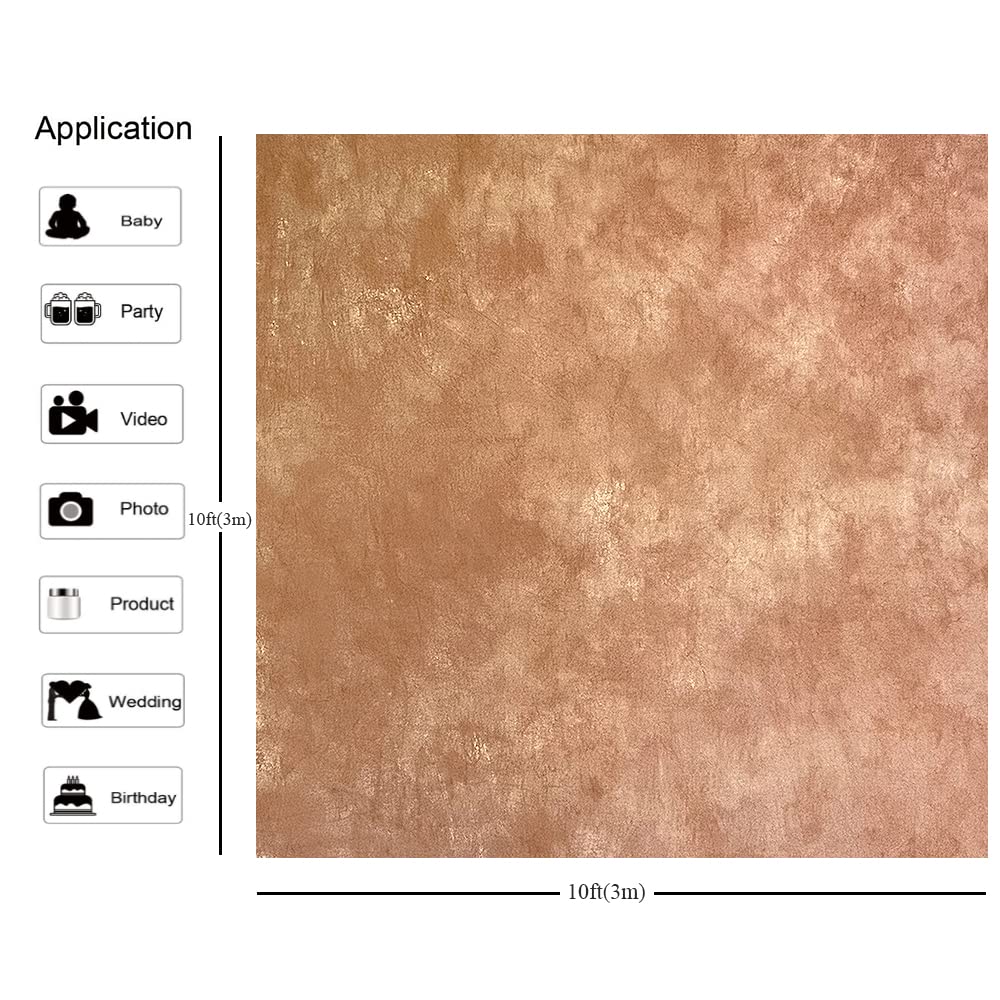 KUKUSOUL 10x10ft Light Brown Portrait Backdrops Brown and White Tie Dye Pattern Background Abstract Texture Backdrop for Photography Studio KUZR034