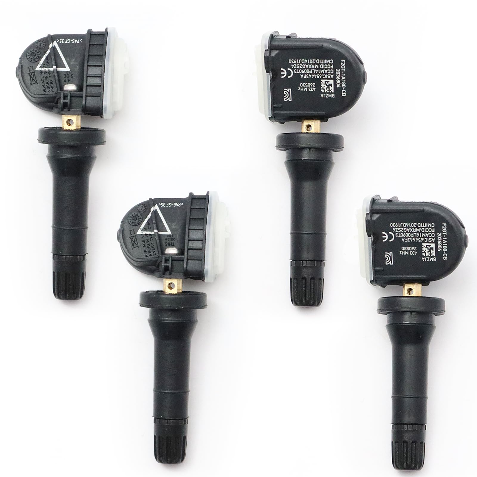 4 sensori di pressione degli pneumatici con sistema di monitoraggio della pressione degli pneumatici da 433 MHz, sensore TPMS 2036804 per Galaxy S-Max Edge Fiesta Mondeo Mustang sensori RDKS 2318453
