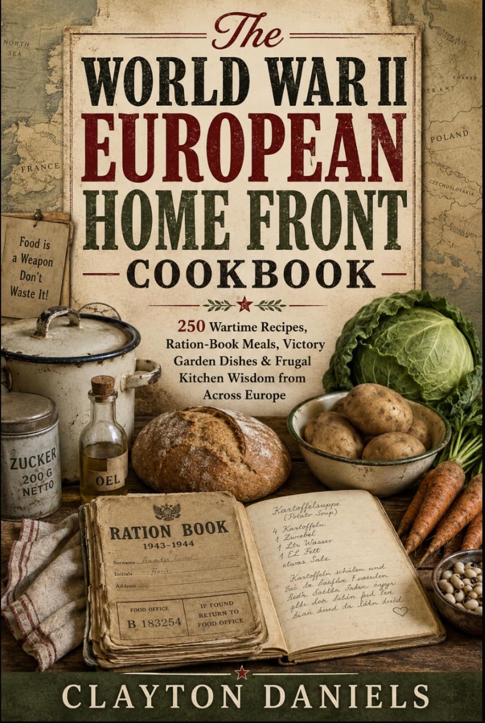 The World War II European Home Front Cookbook: 250 Wartime Recipes, Ration-Book Meals, Victory Garden Dishes & Frugal Kitchen Wisdom from Across Europe (Into the Past Cookbook Series)