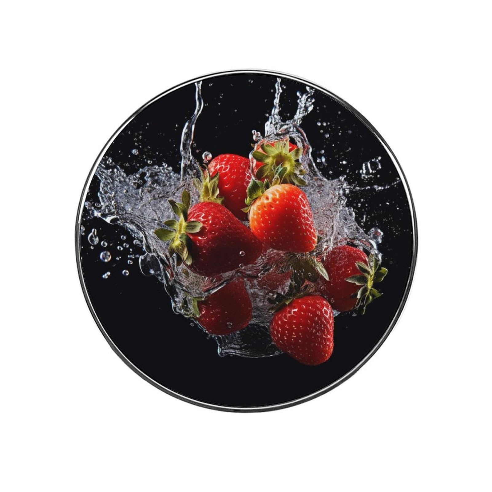 Fridge Magnets Waterproof Small Strong Magnets for Fridge Bunch of Strawberries Refrigerator Magnets Kitchen Accessories Cute Decorative Magnets for Whiteboard Locker Office Home Decor