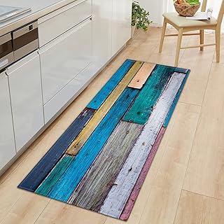 Mata kuchenna z nadrukiem 3D wycieraczka wejściowa do korytarza balkonu wzór słojów drewna dywany podłogowe chłonny dywanik łazienkowy nr 3 60 x 180 cm
