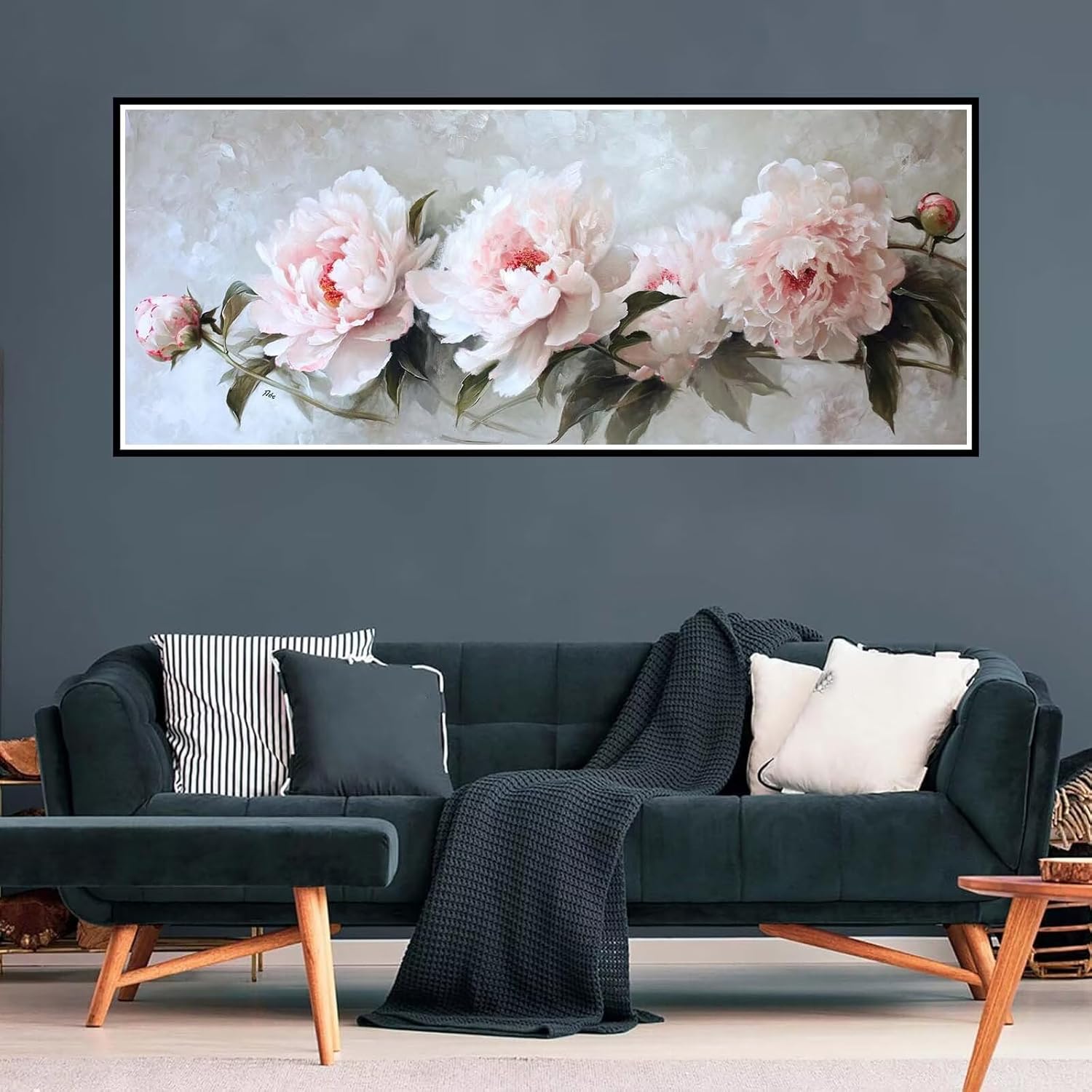 ダイヤモンドアート 花 ダイヤモンドアート キット 牡丹 ダイヤモンド アート 200x80cm 円形 ビーズアート 全面貼り付けタ