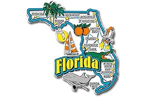 Florida State Magnet by Classic Magnets: Capture the Sunshine State Spirit