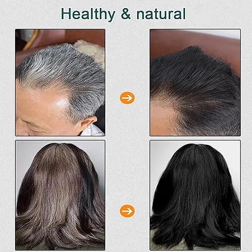 Miniatura 5 de Huang Yi - Tinte natural para el cabello, nuevo tinte botánico de burbujas, extracto de planta puro (castaño marrón)