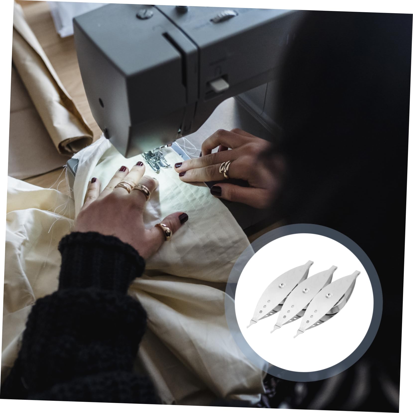Angoily 12 Piezas Metálica para Tejer Herramienta Manual de Alta Resistencia para Encaje y Artesanía DIY Ligera y Duradera para Amantes