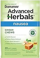 Vista 9 de De los creadores de Dramamine, Advanced Herbals, masticables de jengibre, masticables blandos para aliviar náuseas sabor a limón-miel-jengibre, 40