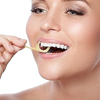 Vista 9 de Juego de 200 púas de hilo dental natural, ecológicas, libres de crueldad animal y veganas, con mango sin BPA y embalaje sin residuos, paquete de 200