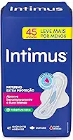 Intimus® Absorvente Noturno Extra Proteção Cobertura Seca, 45 unidades