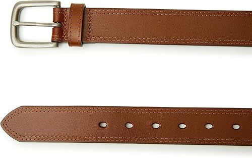 B0BNXB9H85_image_8 VATAN Cinturón de mezclilla clásico de cuero genuino para hombre con hebilla de una sola punta 1 38 pulgadas cinturón de vestir casual hecho a mano