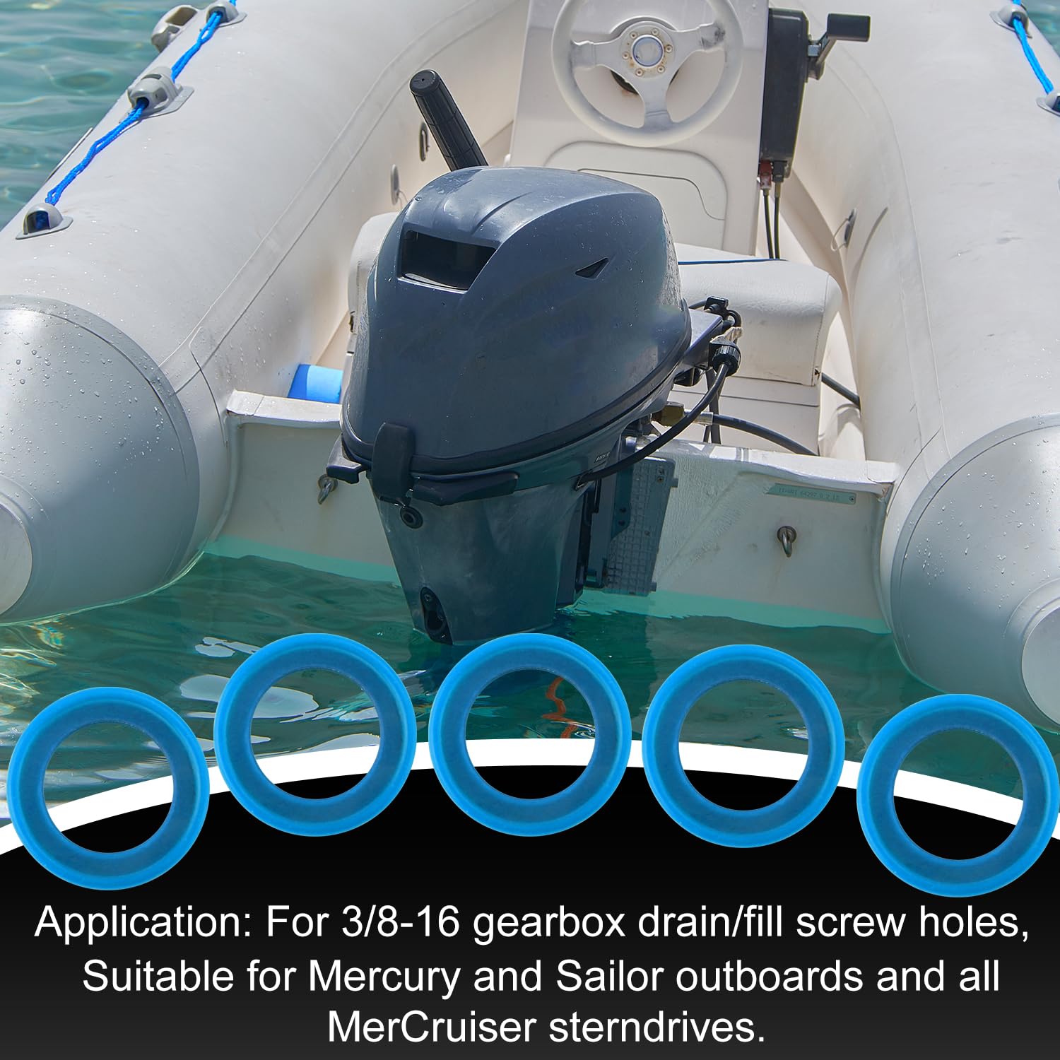 20 Dichtungsscheiben Für Getriebeablassschraube – Kompatibel Mit Mercury Marine, 14 Mm Außen- / 9 Mm Innendurchmesser