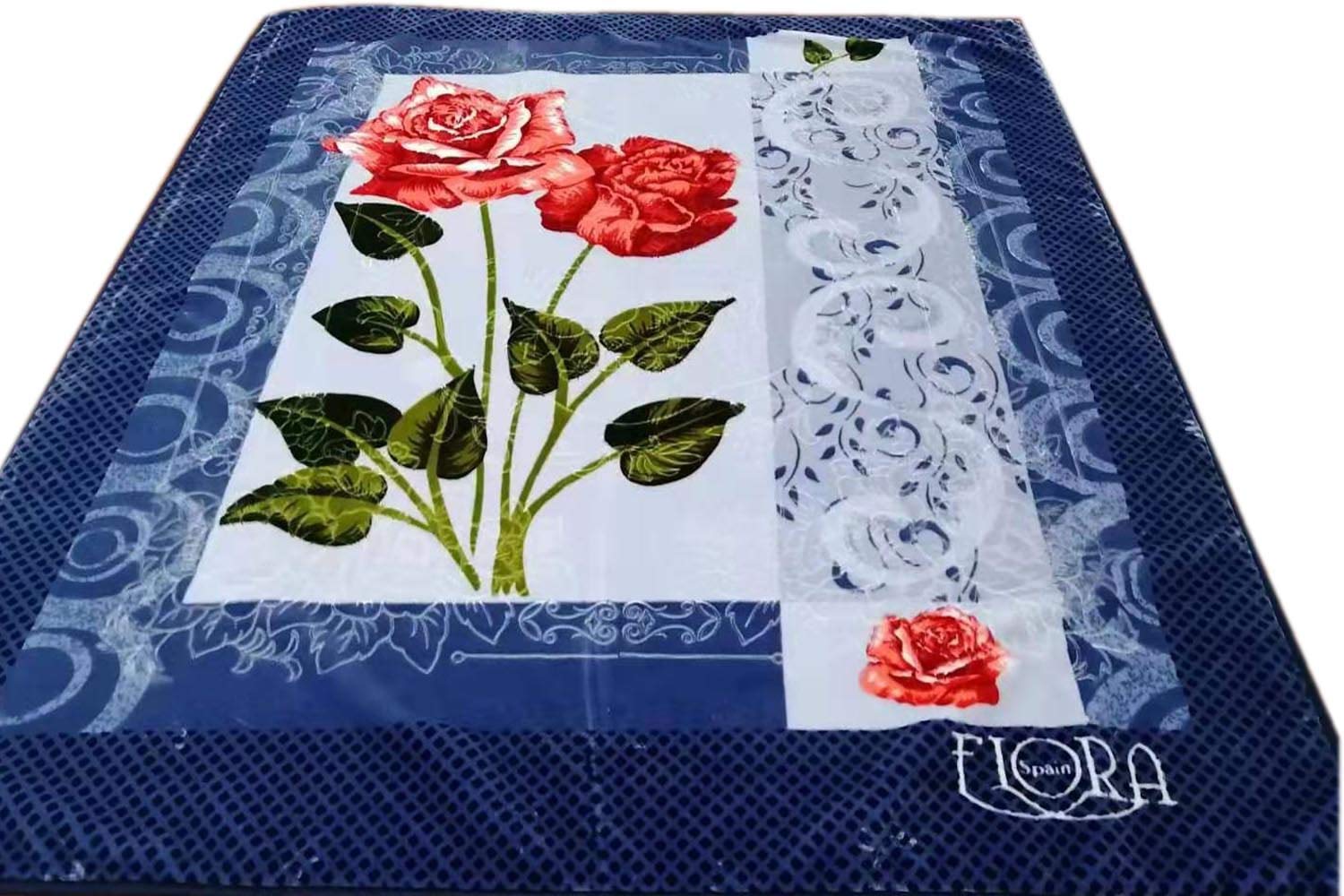 Flora Luxury Blanket 2ply King Engraved 220x240 cm G4769-06, Grey