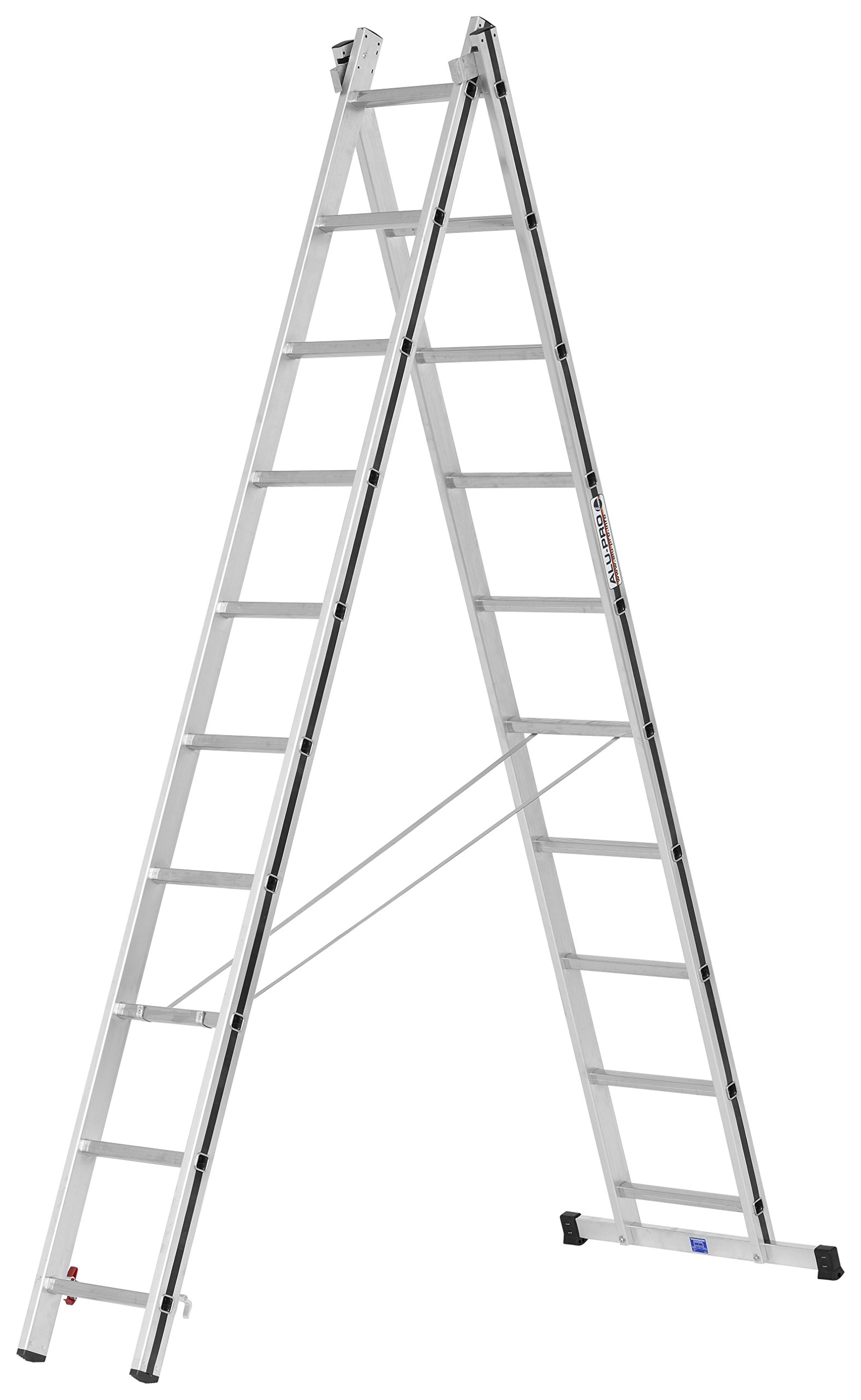 Hymer7004520 Alu Pro Multi-Purpose Two Parts 2 X 10 Rungs