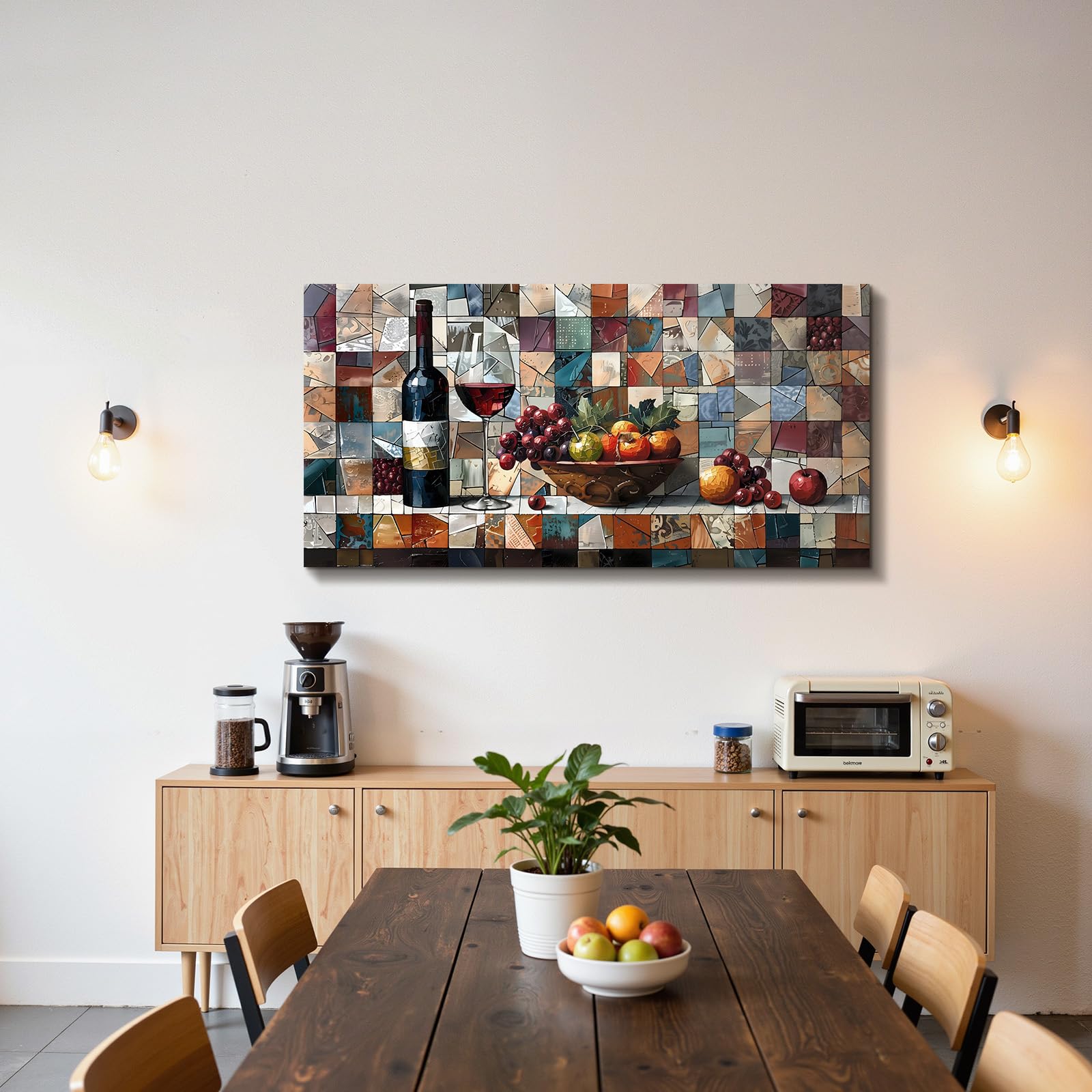 hyidecorart Moderno Cuadros Decoracion Salon Cocina Dormitorios 59x119 cm | Motivo Artístico, Impresión HD, Fácil de Colgar, Gran Formato, Decoración Mural Armoniosa, Regalo, Montaje Rápido