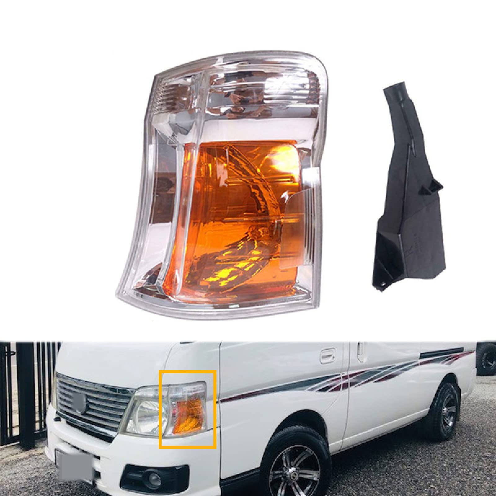 For NISSAN Caravan Urvan E25 2005-2012, Front Side Corner Lamp