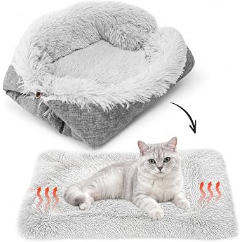 Soft Cat Bed Washable Four Seasons Cat Bed 70 x 60 cm Buttons