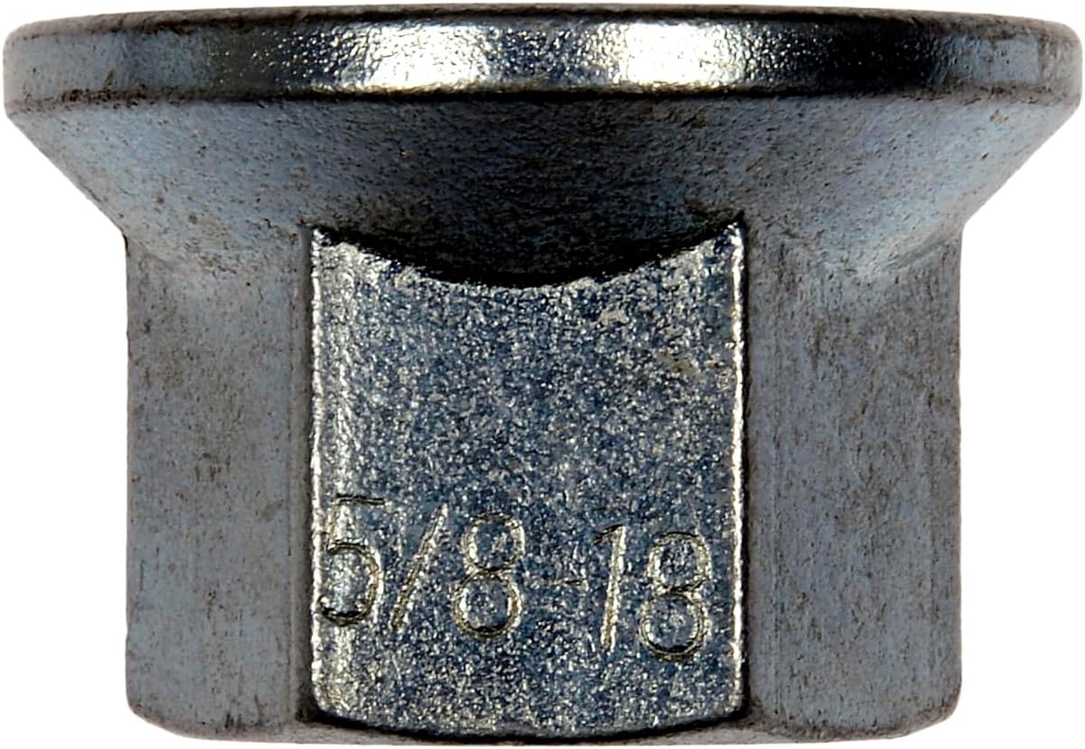 Dorman 611-057 Wheel Nut 5/8-18 Flanged Flat Face - 1-1/8 in. Hex, 1-1/16 in. Length Compatible with Select Dodge Models, 10 Pack
