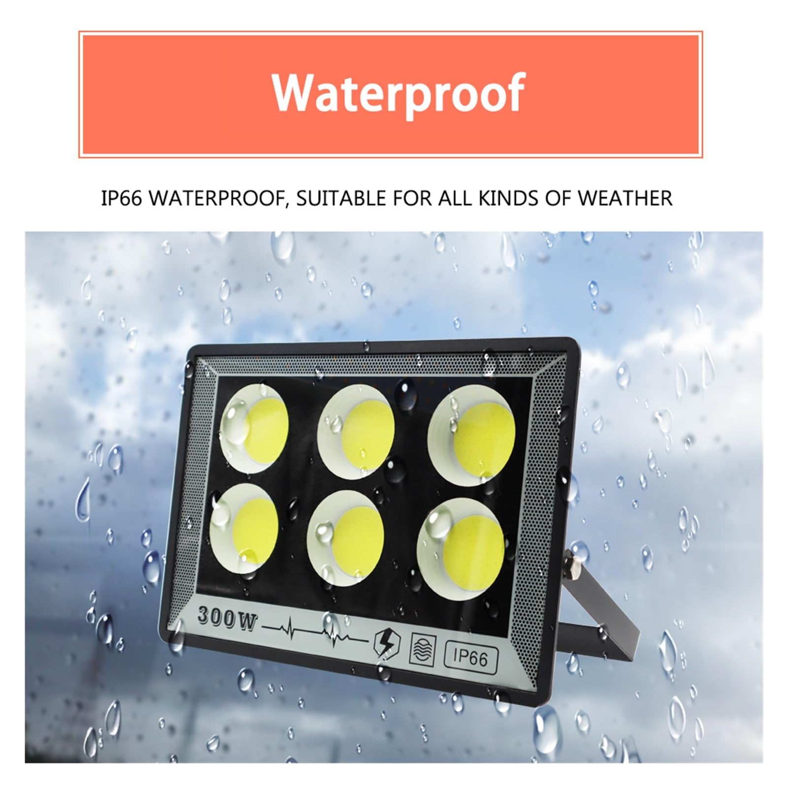Proiettore a LED per esterni, Proiettore A LED 500W 400W 100W 50W Proiettore Da Giardino For Esterni Impermeabile IP66 Ad Alta Luminosità Faretto Da Parete Faretto Da Parete per porte da garage da gia