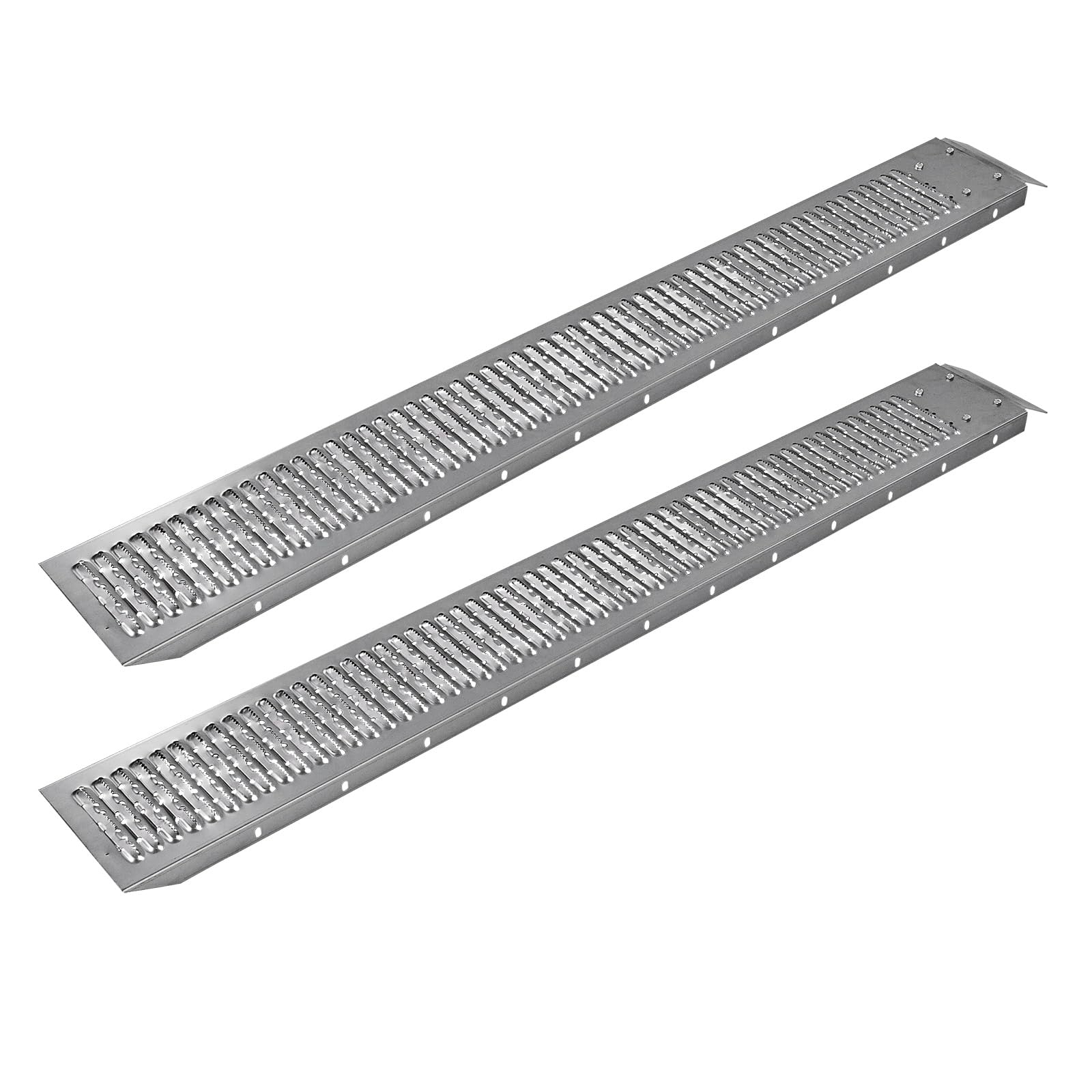 DEMA Stahl Auffahrrampen 400 kg – 1 Paar, 189x22,6 cm – Verladerampen, Auffahrschienen – robust, langlebig – für Motorrad, PKW, Gartengeräte, Transport
