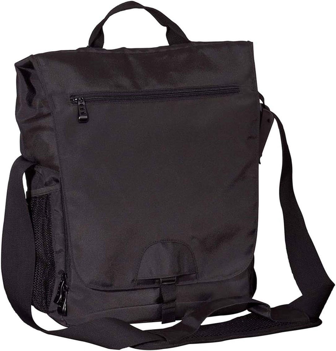 BX VERTICAL MESSENGER BAG (BLACK) (OS)