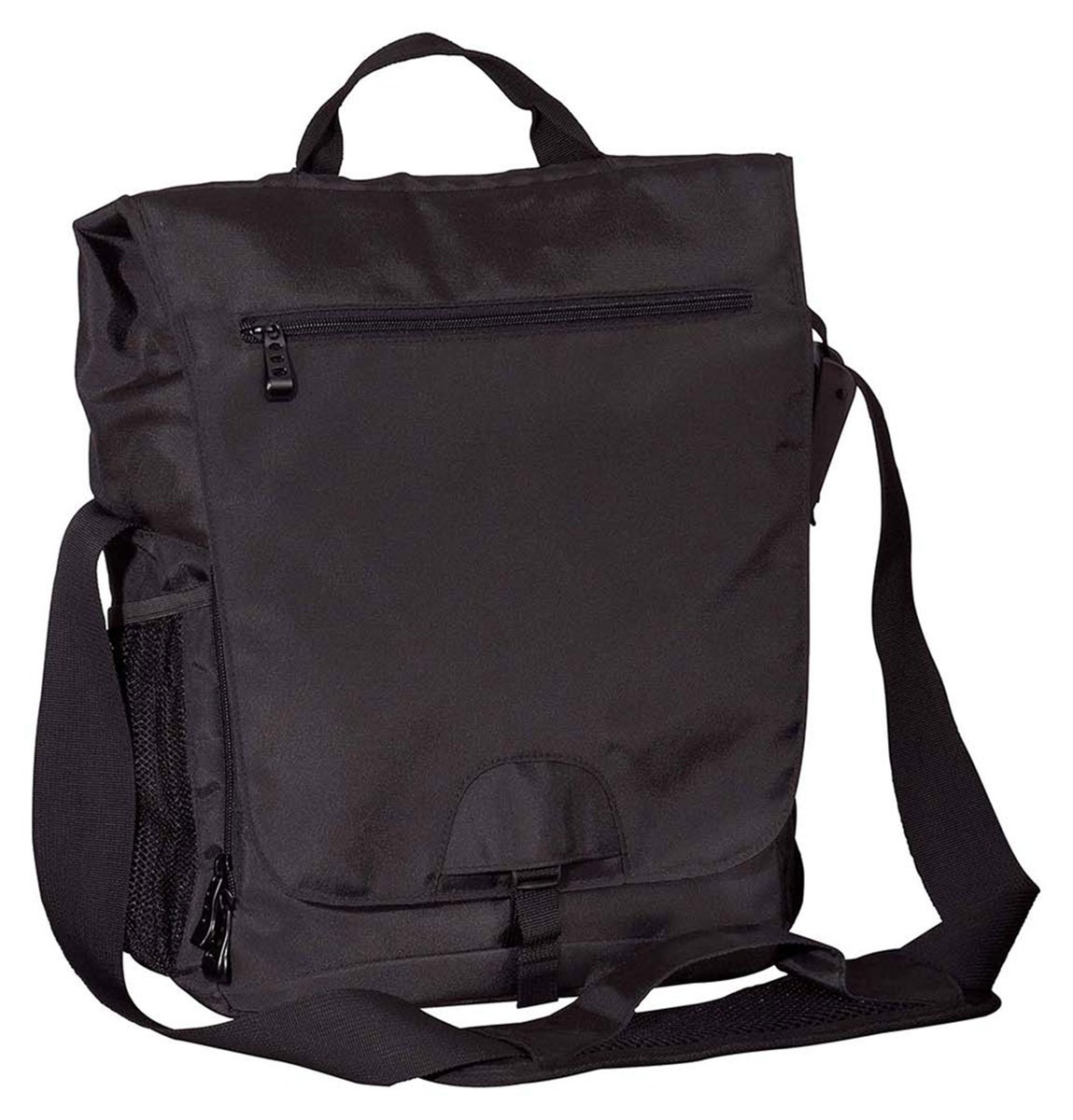 BX VERTICAL MESSENGER BAG (BLACK) (OS)