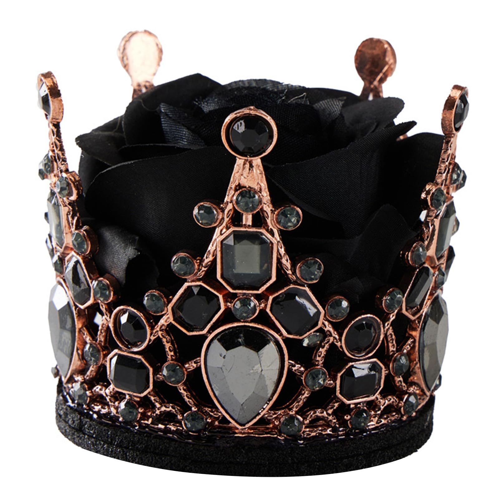 XuQiZZpp Crystal HairClip Elegant Halloween Rhinestones Barrettes Vintage Headband Party Crowpiece Bridal Hair Jewelry