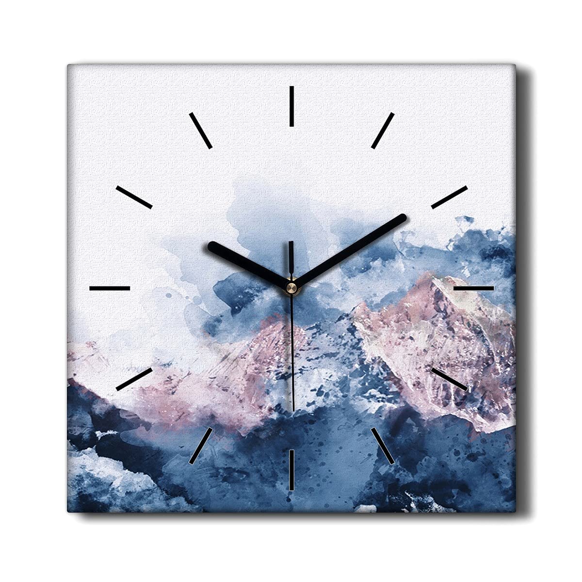 Horloge sans tic-tac 30x30 cm en toile Coloray avec mécanisme silencieux