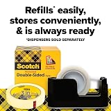 Scotch 665121296 Double-Sided Tape, 1/2-Inch x 1296-Inch, 3-Inch Core, Clear – view 7