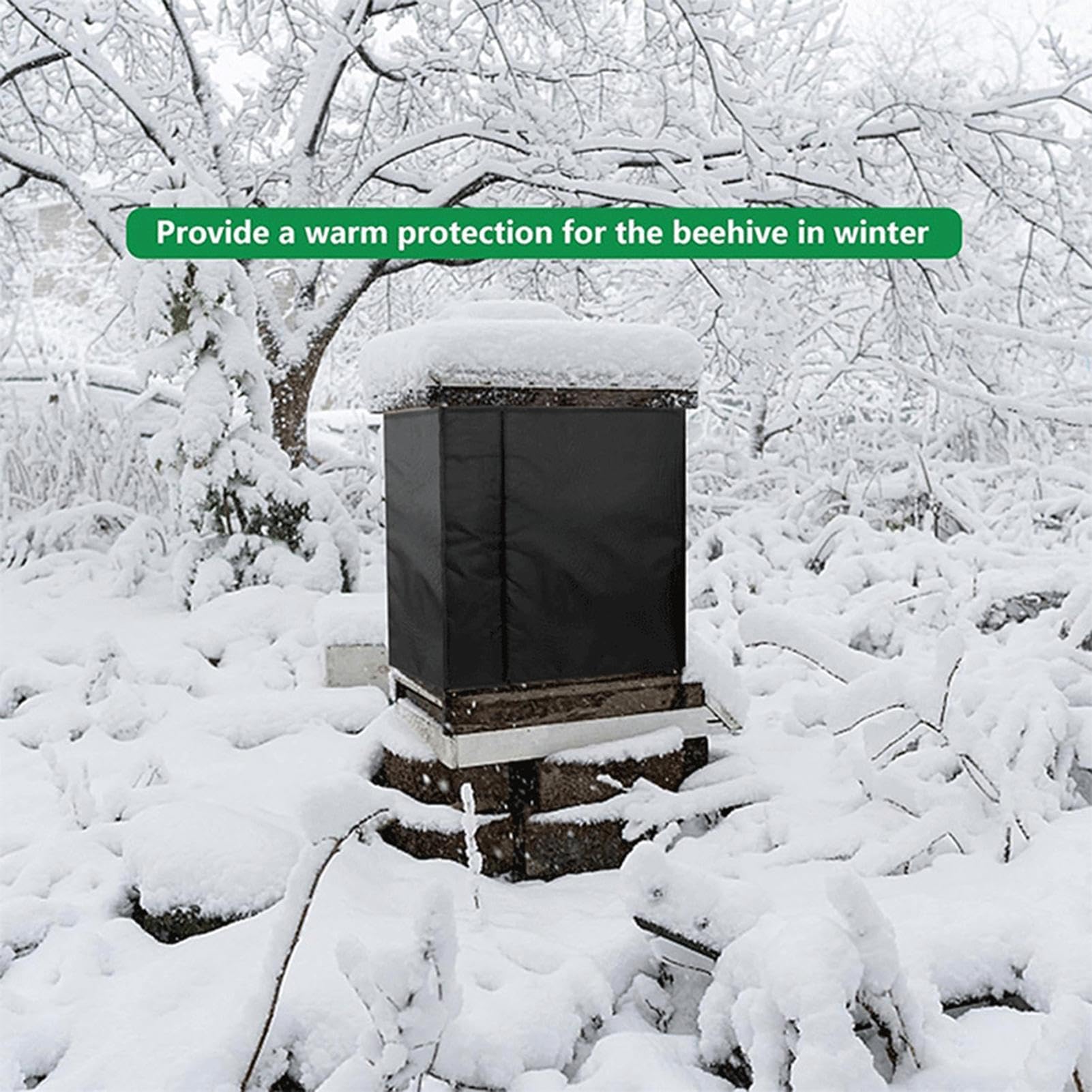 Bienenstock-Isolierfolie – Schützende Bienenstock-Abdeckung | Wetterfeste Bienenstockabdeckung, Winddichte Abdeckung Für Bienenstock, Pflegeleichte Bienenstockhülle Für Regnerische Tage, Verschneite T