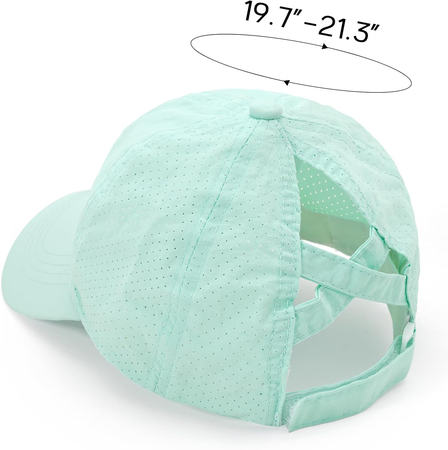 Girls Criss Cross Ponytail Baseball Cap Adjustable Ponycap Quick Dry Toddler Trucker Hat Girls Hats for Kids Ages 4-8