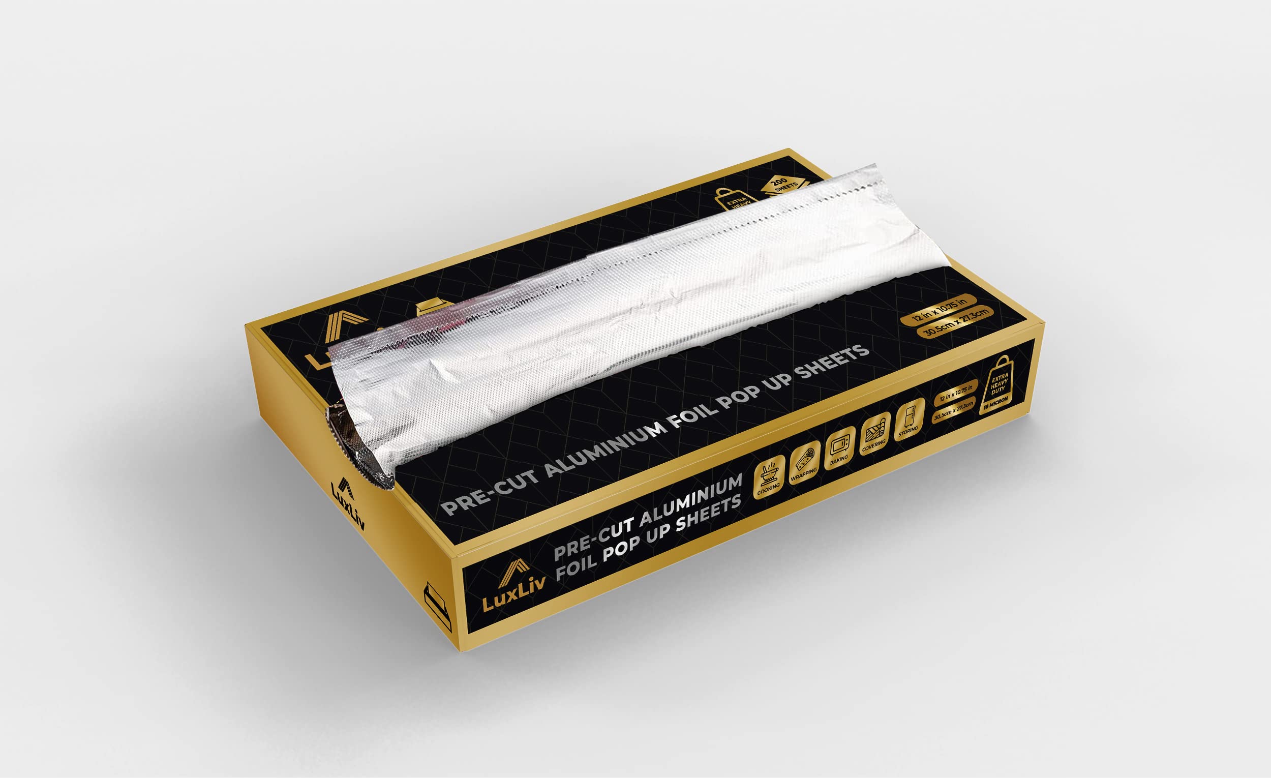 LuxLiv Pre Cut Thick Pop Up Foil Sheets