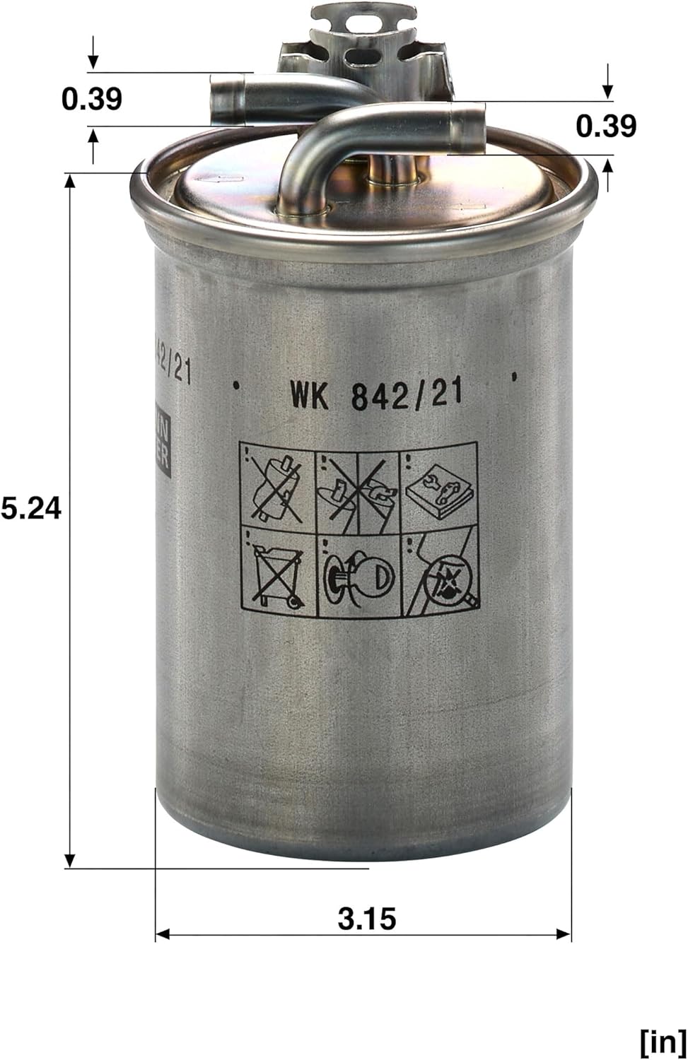MANN-FILTER WK 842/21 x Fuel Filter - CARS + TRANSPORTERS