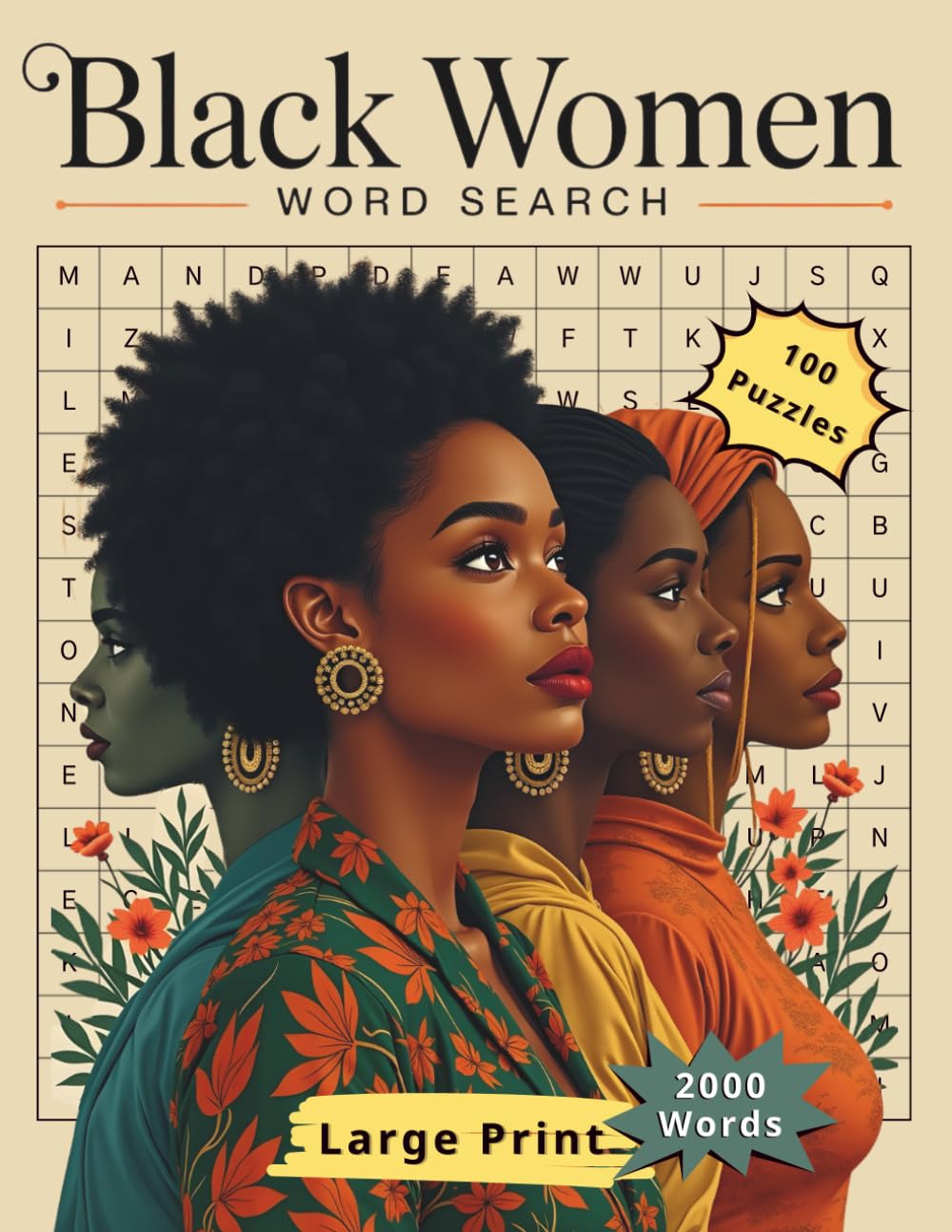 Black Women Word Search: Large Print Puzzles Celebrating African American Women, Culture, Strength, and Legacy