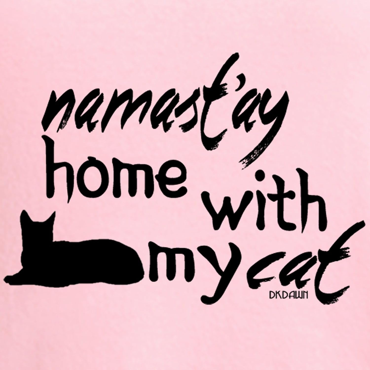 CafePress Namast'ay Home With My Cat Women's Nightshirt, Soft Long Pajama Shirt, Cotton PJs/Pyjamas
