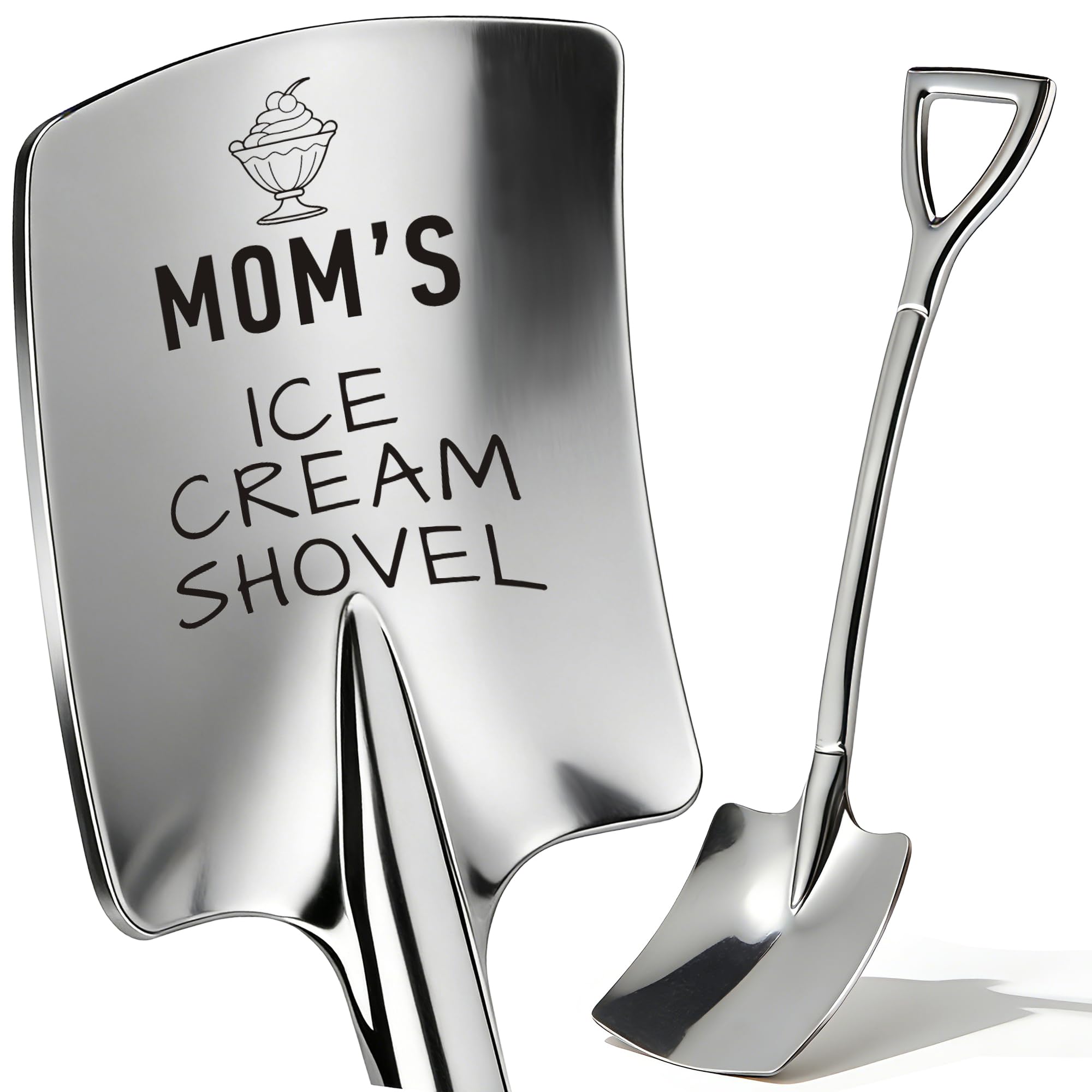 Personalised Ice Cream Scoops Engraved Stainless Steel Ice Cram Shovel for Ice Cream Lover Personalised Gifts for Dad Grandad Women Girlfriend Boyfriend Fathers Day Birthday Christmas (Design 8)