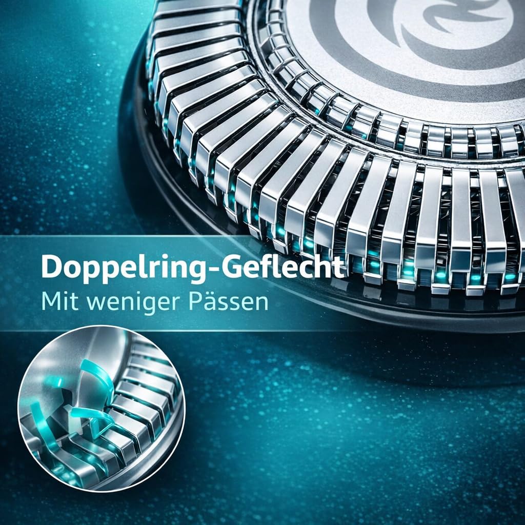 Oryzon Herrenrasierer V1 Pro, Rotationsrasierer mit effizientem Rotationsmotor & Pro-Scherkopf, für glatte Rasur im Alltag (Blau)