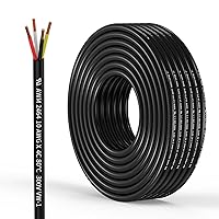 Vista 20 de Cable Eléctrico de Calibre 12, 2 Conductores, Cable de 12 AWG Trenzado, Cordón de PVC, Cable de Cobre Libre de Oxígeno 10FT/3.1M para Iluminación