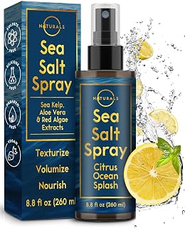O Naturals Sea Salt Spray for Men - 8 oz, Citrus Ocean Splash - Hair Texturizing & Wavy Hair Product