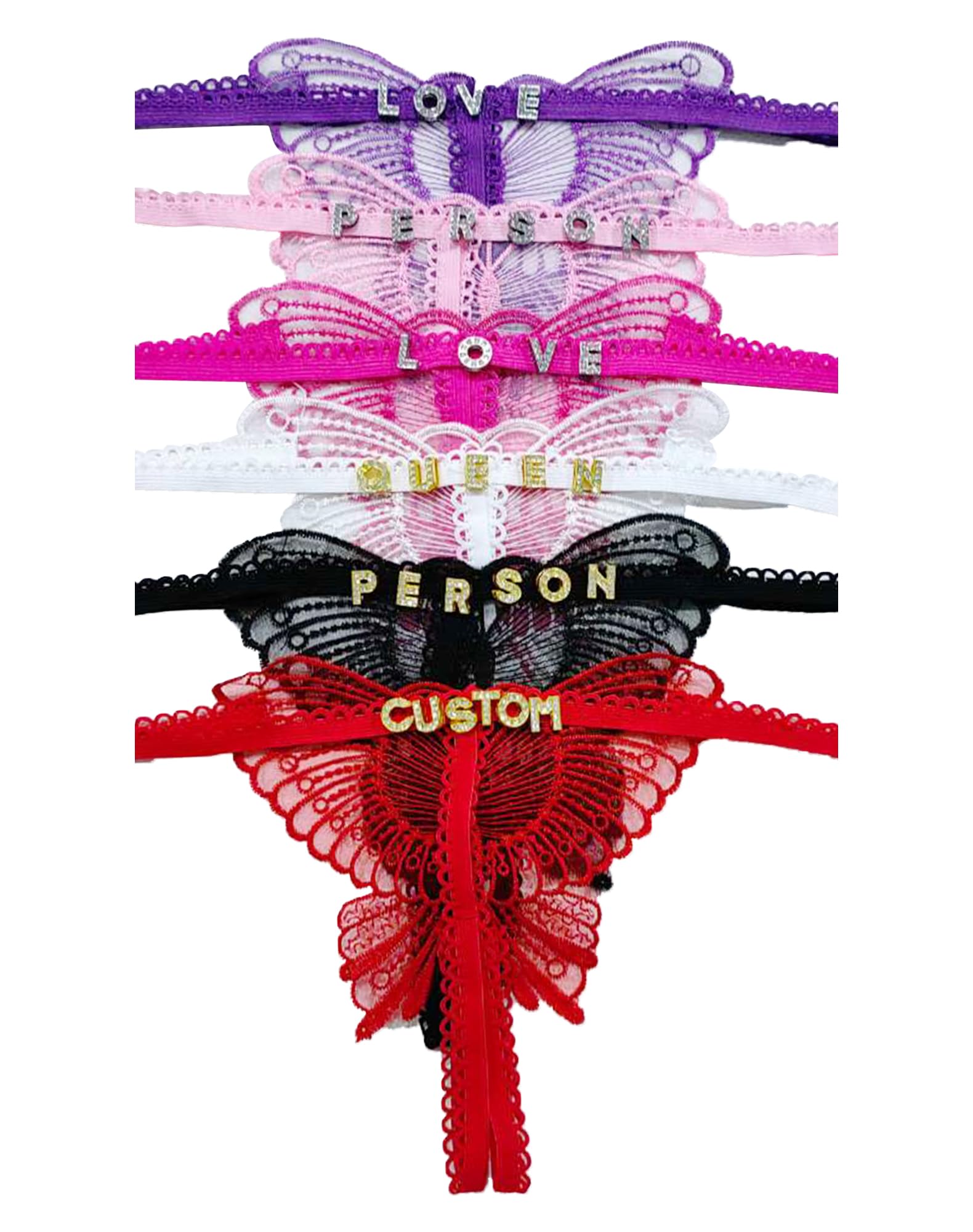 Personalised Thongs Women - Women's Lingerie Sets Panties Lacy Thong Custom Name Thong with Letters Gift for Her