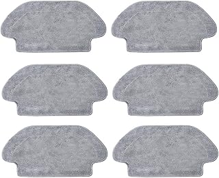 SteFik Vacuum Mop Cloth. Compatible for Xiaomi Mijia Mop Pro STYJ02YM 3C B106CN Gen 2, Compatible for VIOMI V2 PRO/V3 Mi Robot Pro Vacuum Cleaner Accessories (Color : 6pcs)