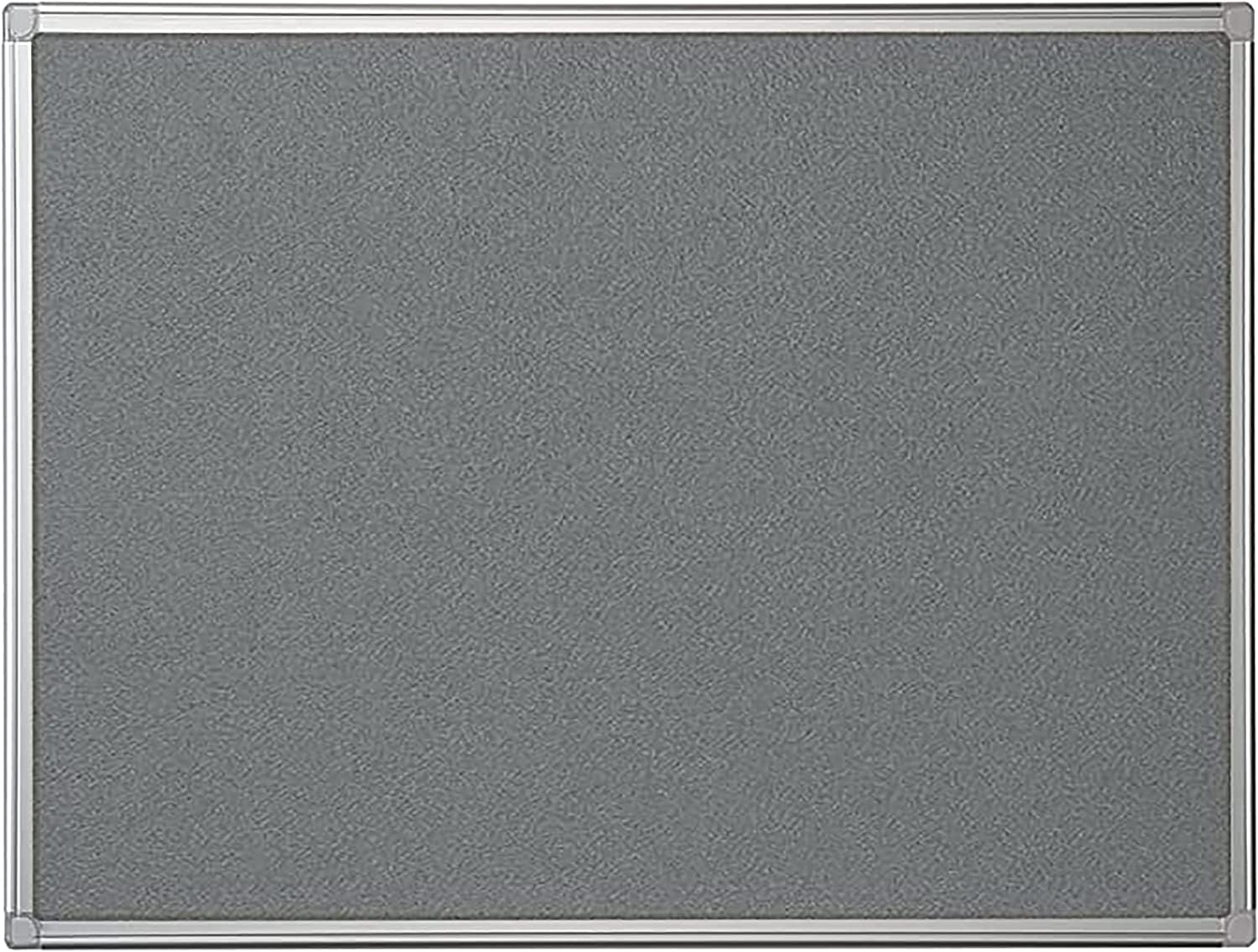 2 UR DOOR 60 cm x 45cm Aluminium Frame Felt Notice Pin Board - Notice Board Bulletin Frame for Office, School, Bedroom, Memo, and Home (Grey) - Image 2