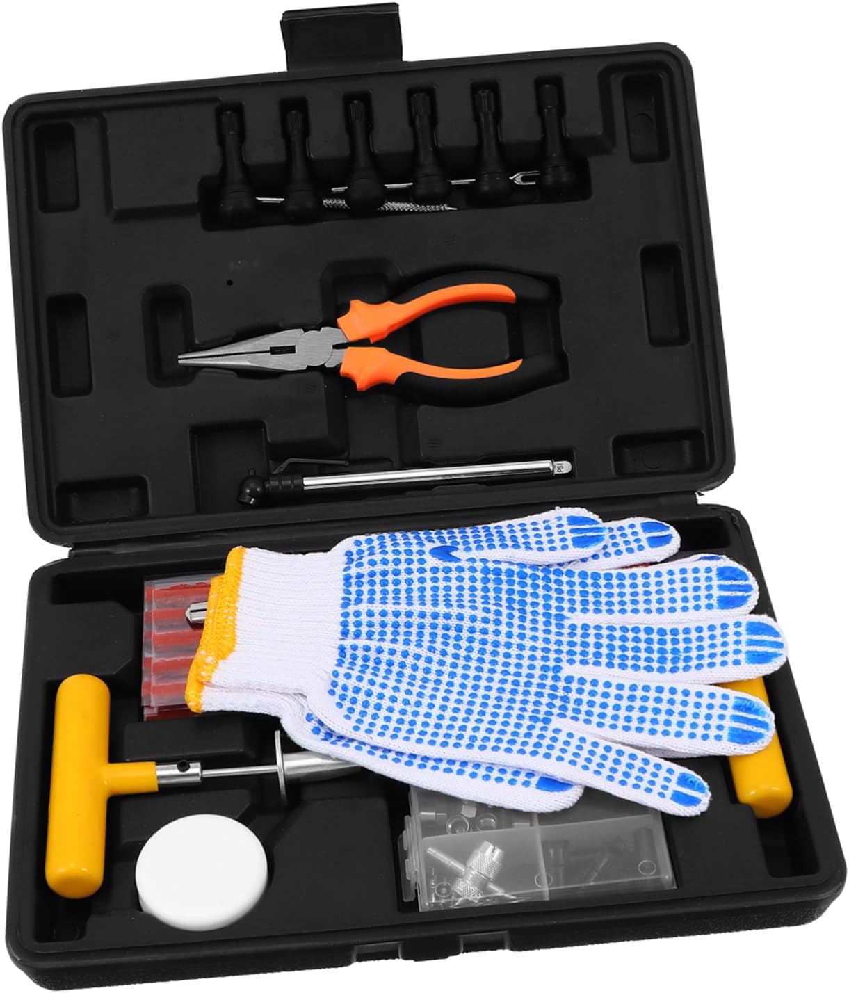 MAGICLULU 100pcs Tire Repair Kit Tools for Car Motorcycles Atvs Tractors Suvs Rvs Portable Flat Tire Repair Kit