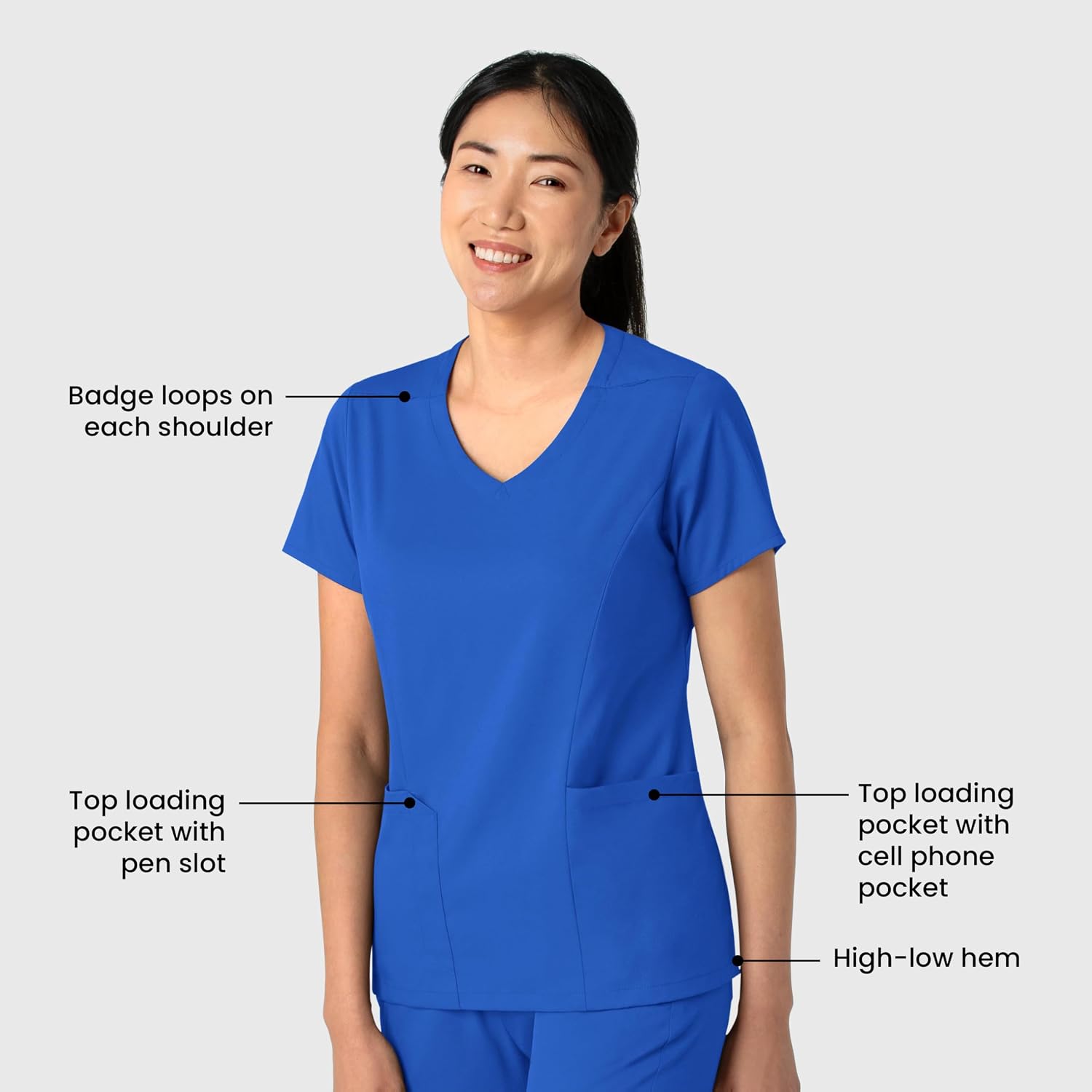 Wink Boundless Women's 2-Pocket V-Neck Scrub Top