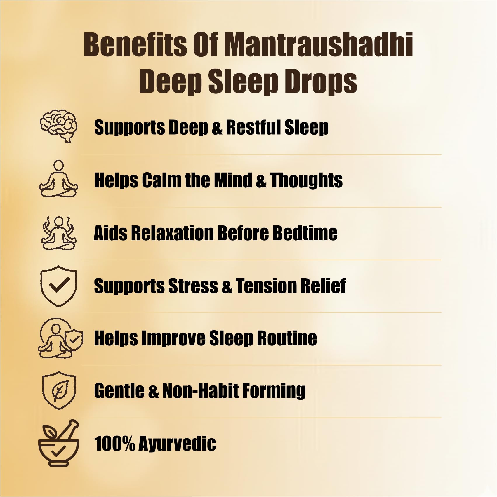 Sleep Drop for Deep Sleep | Liquid Drops for Sleep Support | Natural Relaxation, Stress Relief Aurvedic Formula | Bedtime Sleep Aid Liquid, Nighttime Relaxation Drop | 15 ml Pack of 2 — Amazon image 3